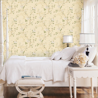 product image for Large Floral Yellow Wallpaper from the Palazzo Collection by Galerie Wallcoverings 51