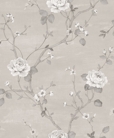 product image for Large Floral Grey Wallpaper from the Palazzo Collection by Galerie Wallcoverings 70