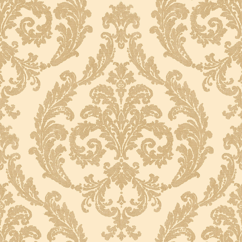 media image for Traditional Damask Gold Wallpaper from the Palazzo Collection by Galerie Wallcoverings 26