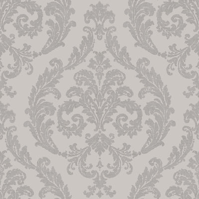 product image of Traditional Damask Grey Wallpaper from the Palazzo Collection by Galerie Wallcoverings 55