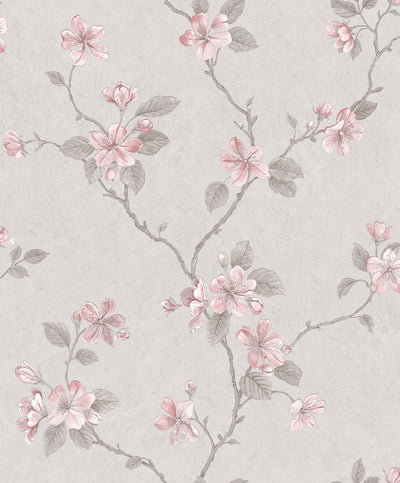 product image for Floral Branch Grey Wallpaper from the Palazzo Collection by Galerie Wallcoverings 6