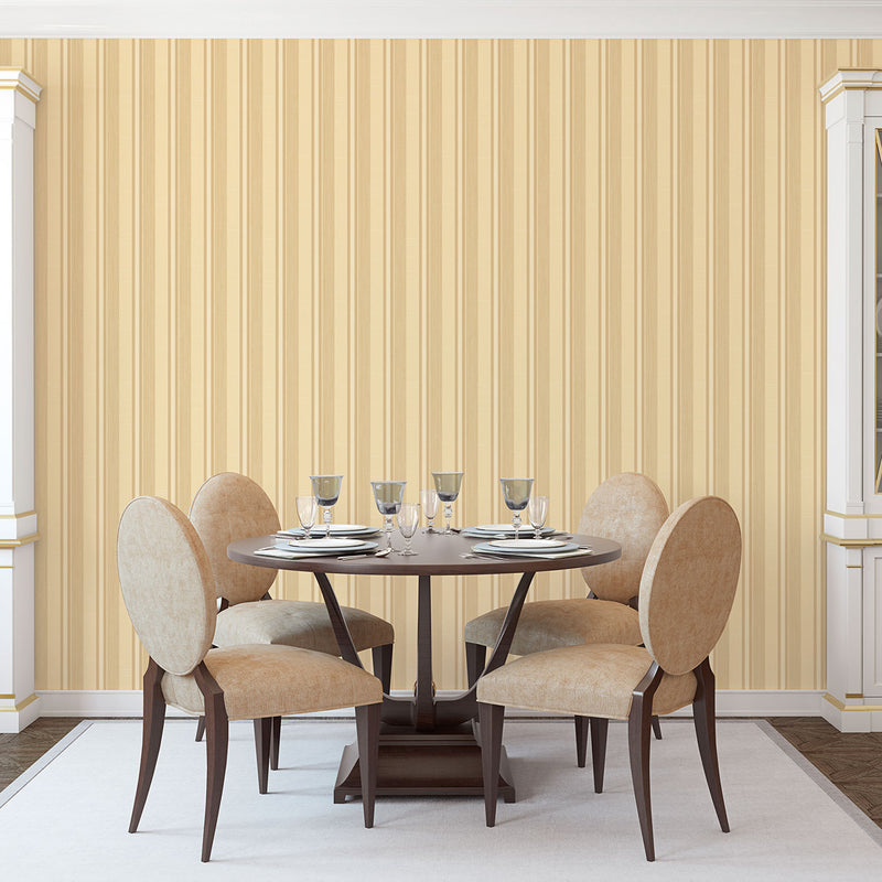 media image for Striped Gold/Beige Wallpaper from the Palazzo Collection by Galerie Wallcoverings 283