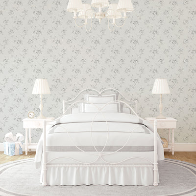 product image for Rose Trail Grey Wallpaper from the Palazzo Collection by Galerie Wallcoverings 64