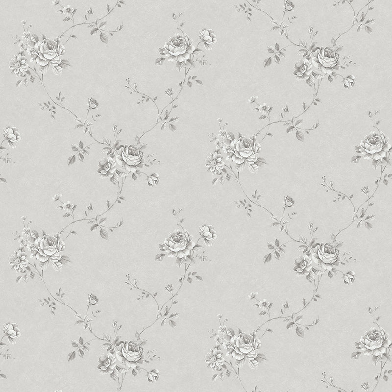 media image for Rose Trail Grey Wallpaper from the Palazzo Collection by Galerie Wallcoverings 263