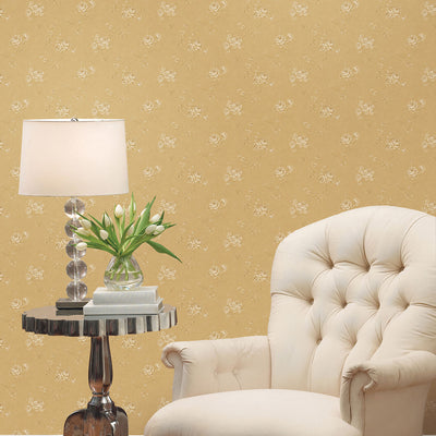 product image for Rose Trail Gold Wallpaper from the Palazzo Collection by Galerie Wallcoverings 91