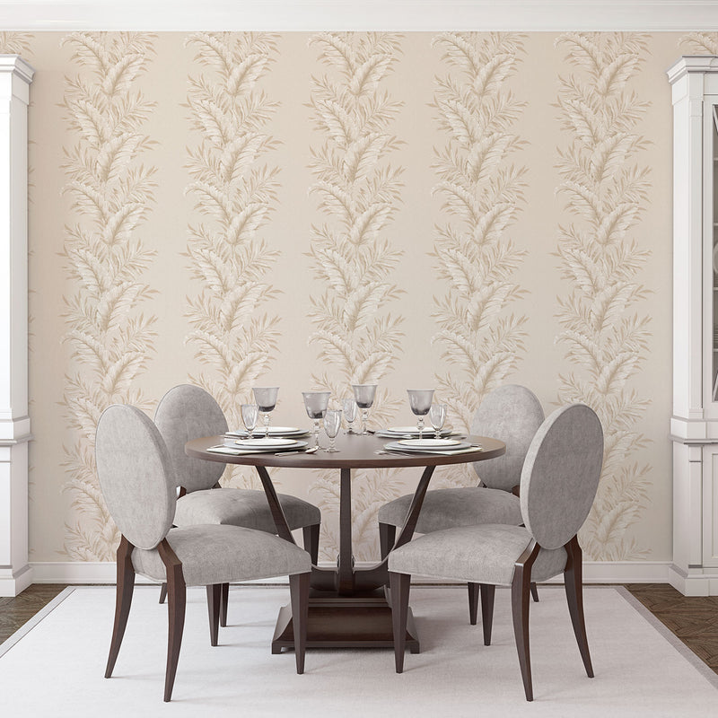 media image for Leafy Beige Wallpaper from the Palazzo Collection by Galerie Wallcoverings 245