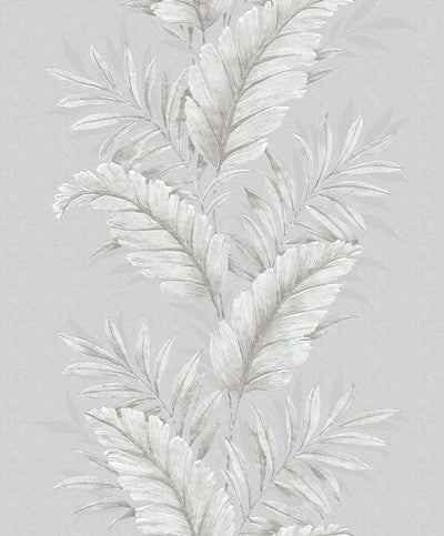 product image of sample leafy grey wallpaper from the palazzo collection by galerie wallcoverings 1 539