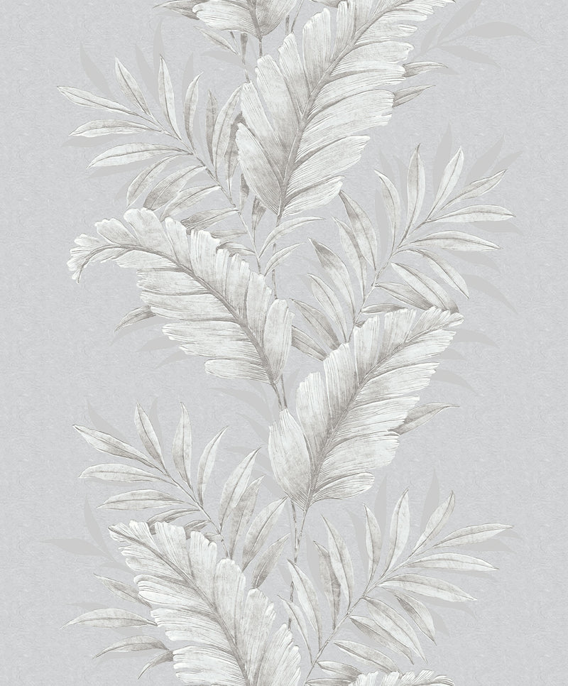 media image for sample leafy grey wallpaper from the palazzo collection by galerie wallcoverings 1 236