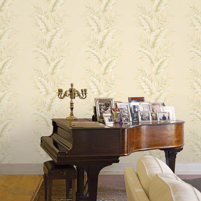 product image for Leafy Yellow Wallpaper from the Palazzo Collection by Galerie Wallcoverings 35