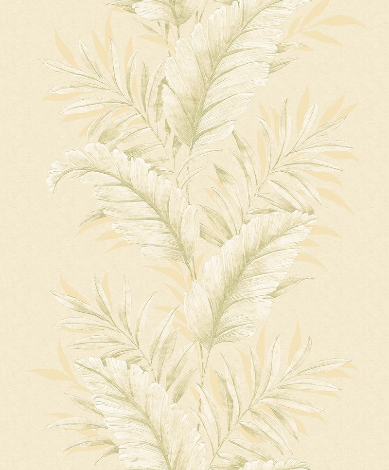 media image for Leafy Yellow Wallpaper from the Palazzo Collection by Galerie Wallcoverings 279