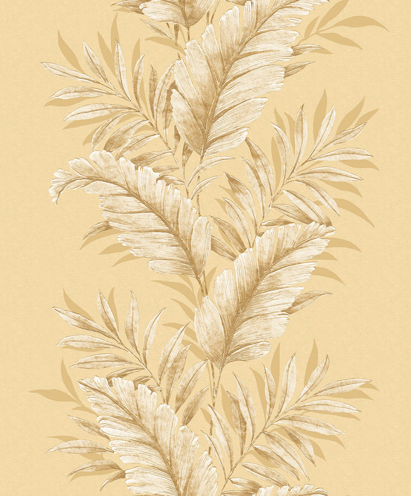 media image for sample leafy light gold wallpaper from the palazzo collection by galerie wallcoverings 1 233