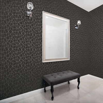 product image for Glitter Web Black/Metallic Wallpaper from the Special FX Collection by Galerie Wallcoverings 88