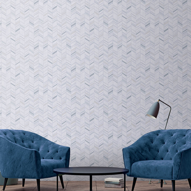 media image for Glitter Chevrons Grey/Metallic Wallpaper from the Special FX Collection by Galerie Wallcoverings 241