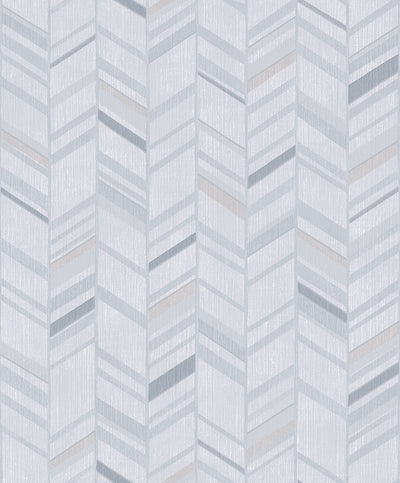 product image of Glitter Chevrons Grey/Metallic Wallpaper from the Special FX Collection by Galerie Wallcoverings 50