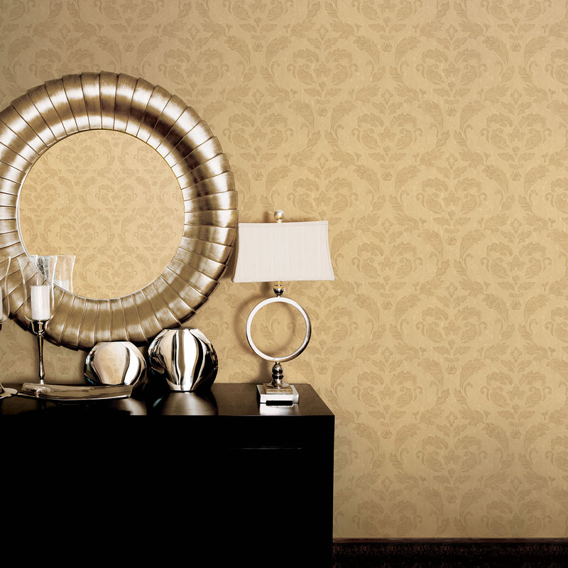 media image for In Lay Wallpaper in Ochre/Light Gold from the Ambiance Collection by Galerie Wallcoverings 226