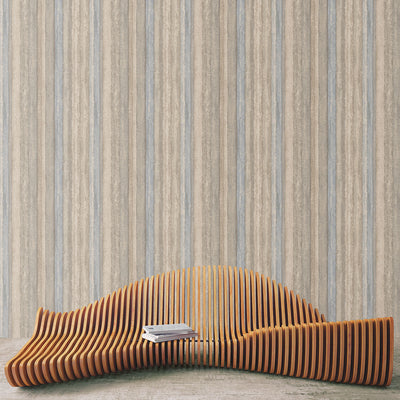 product image for Nomed Stripe Wallpaper in Beige/Blue from the Ambiance Collection by Galerie Wallcoverings 81