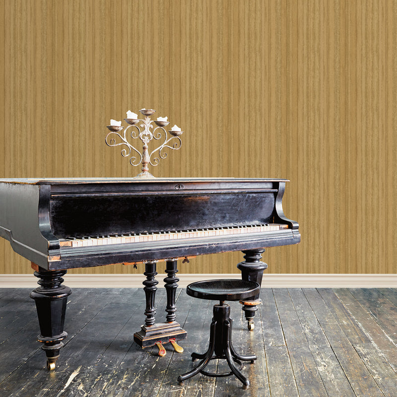 media image for Nomed Stripe Wallpaper in Ochre/Gold from the Ambiance Collection by Galerie Wallcoverings 298