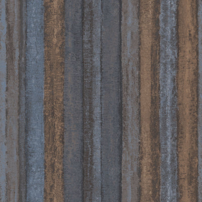 product image for Nomed Stripe Wallpaper in Brown/Navy from the Ambiance Collection by Galerie Wallcoverings 17