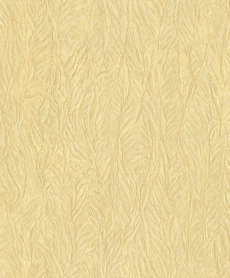 media image for Leaf Emboss Wallpaper in Ochre/Gold from the Ambiance Collection by Galerie Wallcoverings 222