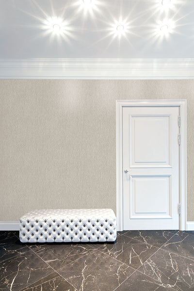 product image for Leaf Emboss Wallpaper in Taupe from the Ambiance Collection by Galerie Wallcoverings 24