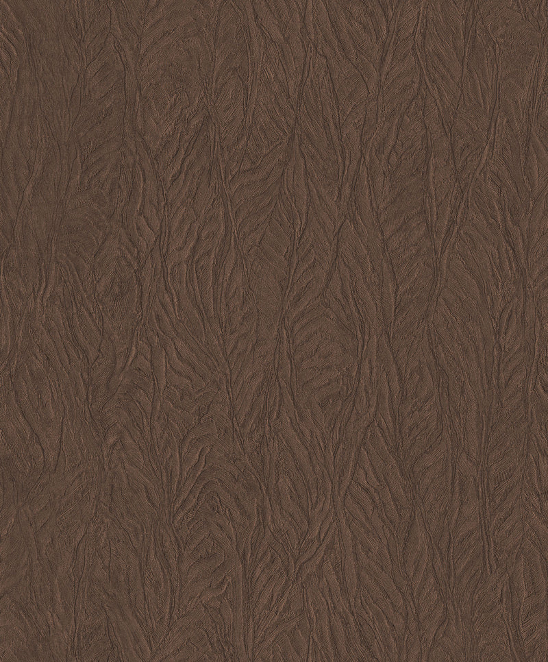 media image for Leaf Emboss Wallpaper in Brown from the Ambiance Collection by Galerie Wallcoverings 279