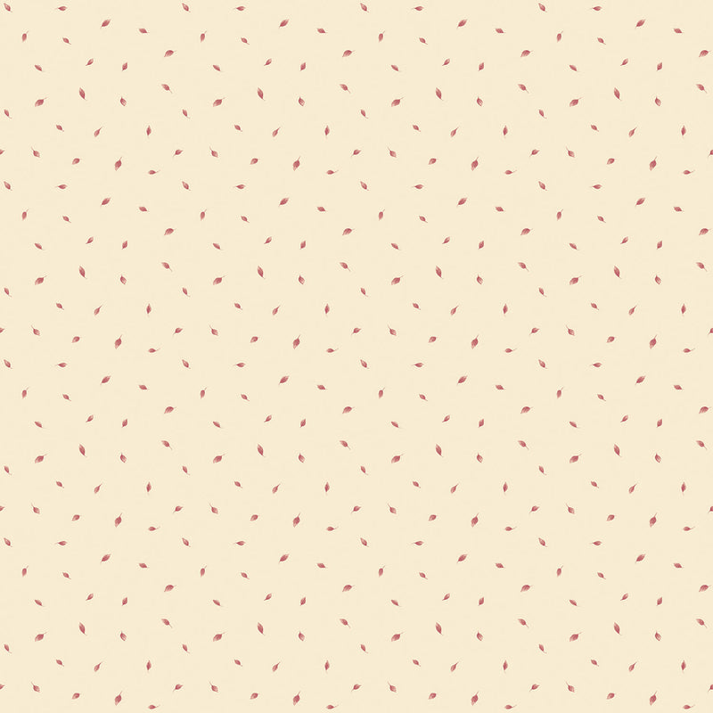 media image for Polka Dot Leaves Red Wallpaper from the Miniatures 2 Collection by Galerie Wallcoverings 249