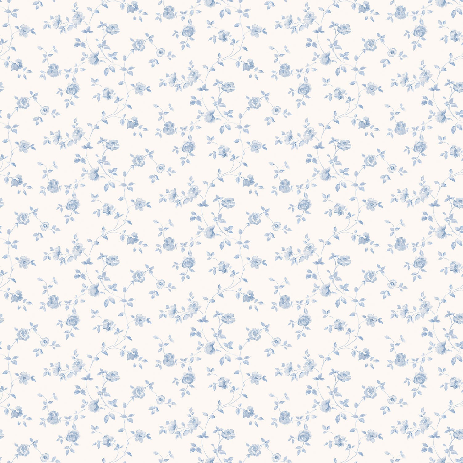 Shop Floral Blue Wallpaper from the Miniatures 2 Collection | Burke Decor