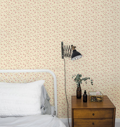 product image for Floral Red Wallpaper from the Miniatures 2 Collection by Galerie Wallcoverings 32