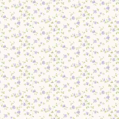 product image of Floral Purple/Green Wallpaper from the Miniatures 2 Collection by Galerie Wallcoverings 58