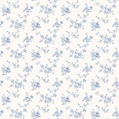 product image of Floral Trail Blue Wallpaper from the Miniatures 2 Collection by Galerie Wallcoverings 598