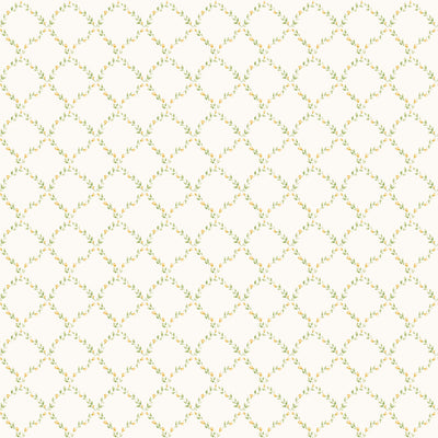 product image of Trellis Green/Yellow Wallpaper from the Miniatures 2 Collection by Galerie Wallcoverings 570