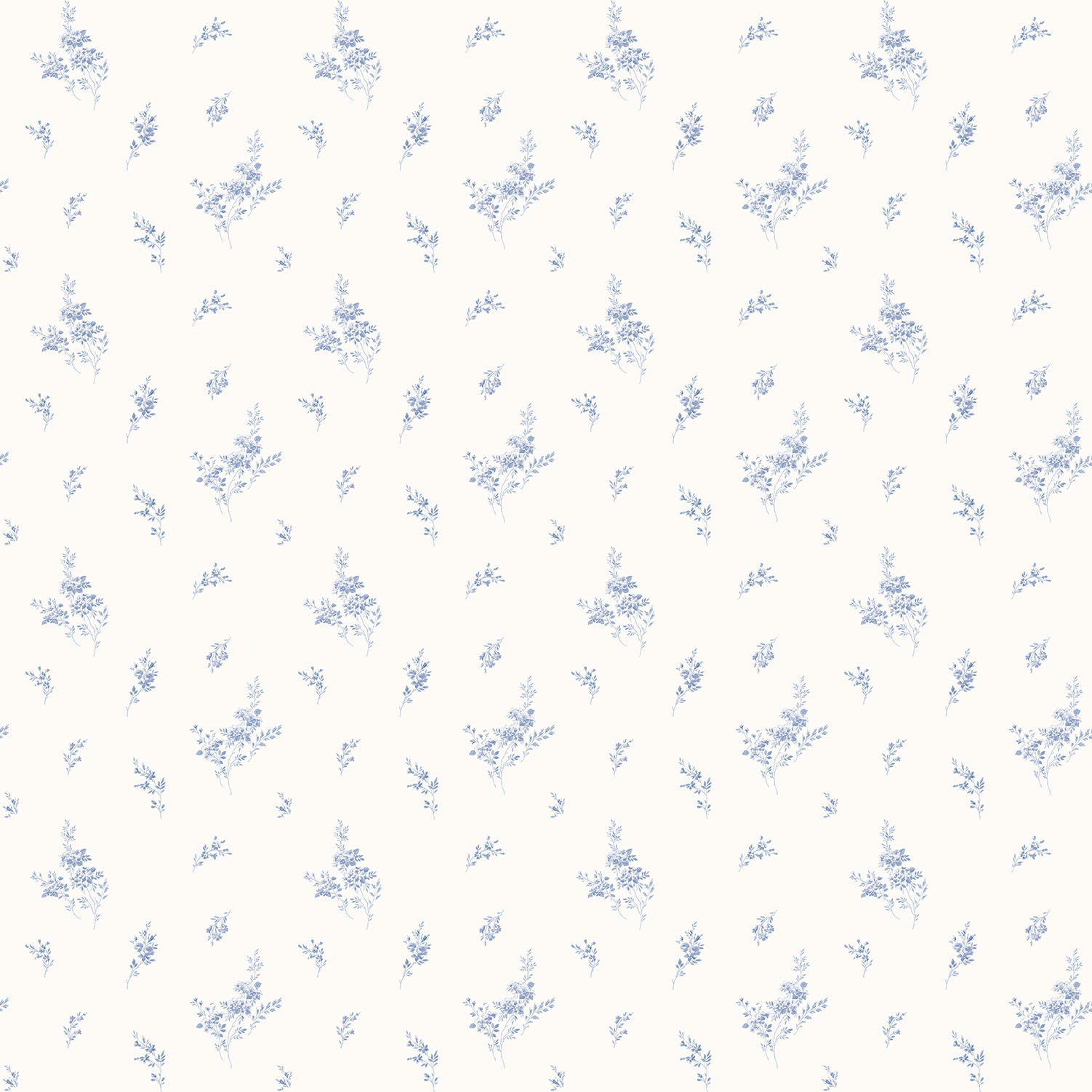 Shop Tiny Roses Blue Wallpaper from the Miniatures 2 Collection | Burke ...