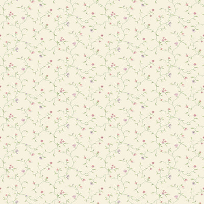 product image of Floral Vines Lilac/Pink Wallpaper from the Miniatures 2 Collection by Galerie Wallcoverings 524