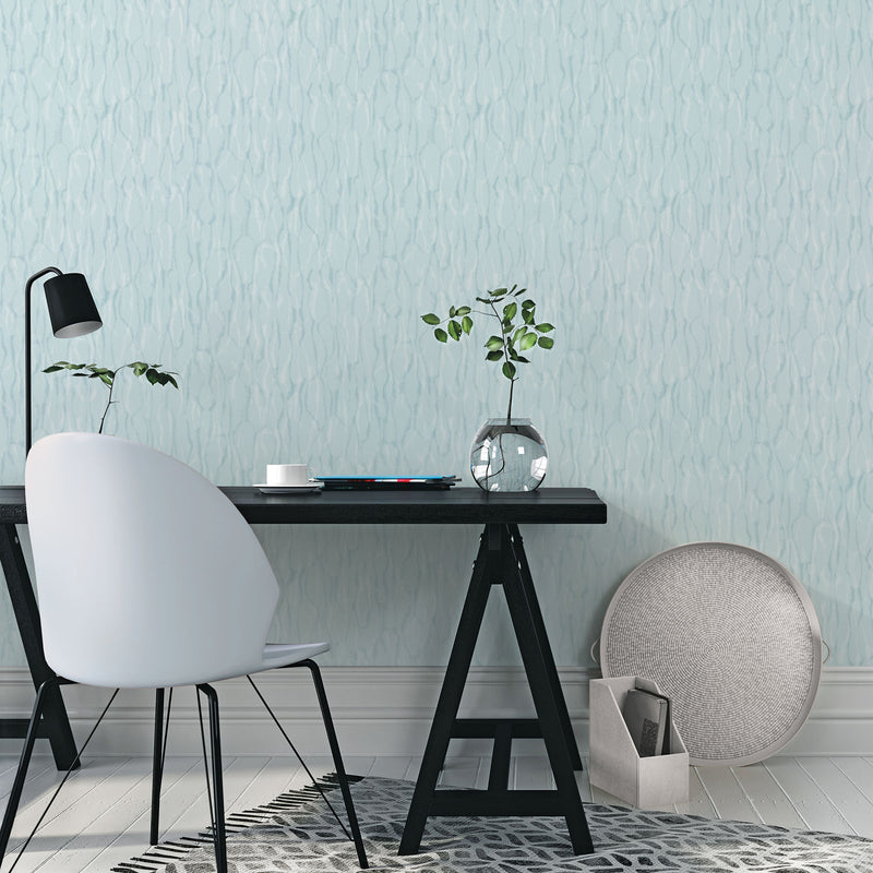 media image for Drizzle Aqua Wallpaper from the Atmosphere Collection by Galerie Wallcoverings 24