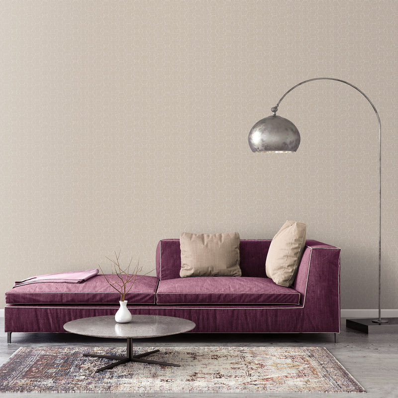 media image for Hextex Beige Wallpaper from the Atmosphere Collection by Galerie Wallcoverings 276