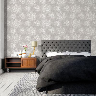 product image for Mystic Floral Grey Wallpaper from the Atmosphere Collection by Galerie Wallcoverings 54