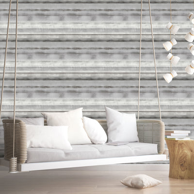 product image for Skye Stripe Grey Wallpaper from the Atmosphere Collection by Galerie Wallcoverings 77