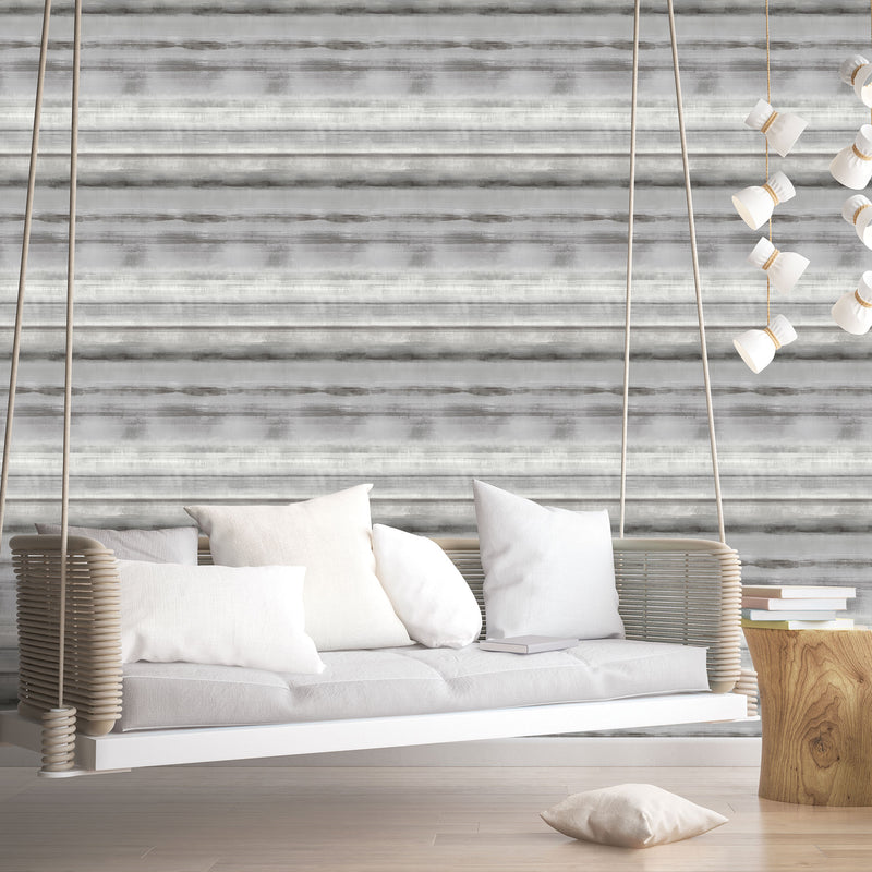 media image for Skye Stripe Grey Wallpaper from the Atmosphere Collection by Galerie Wallcoverings 249