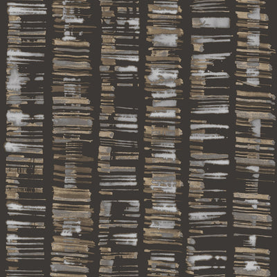 product image of sample aztec wallpaper in black grey tan from the bazaar collection by galerie wallcoverings 1 599