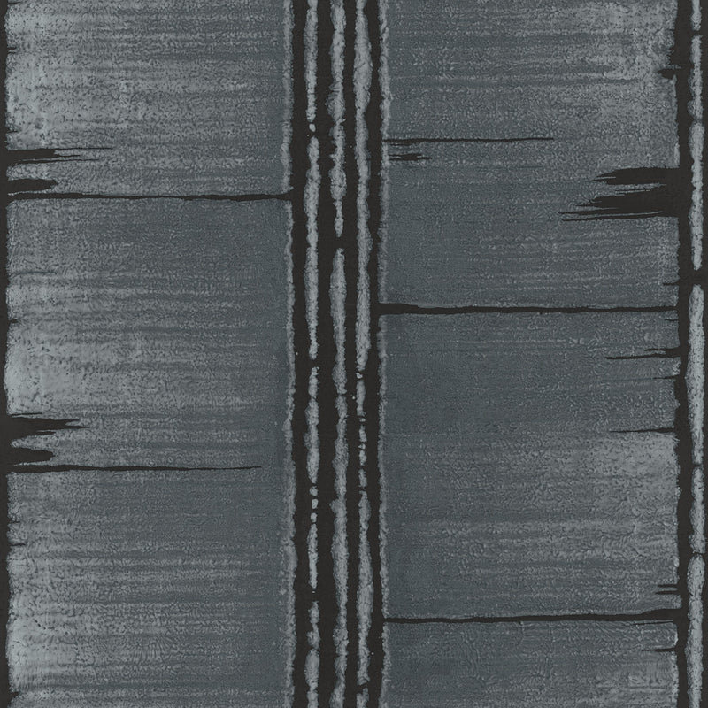 media image for Bark Stripe Wallpaper in Dark Teal, Black from the Bazaar Collection by Galerie Wallcoverings 273