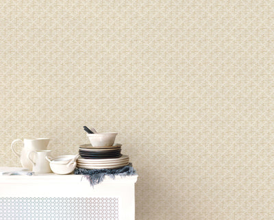 product image for Block Print Wallpaper in Light Ochre from the Bazaar Collection by Galerie Wallcoverings 38