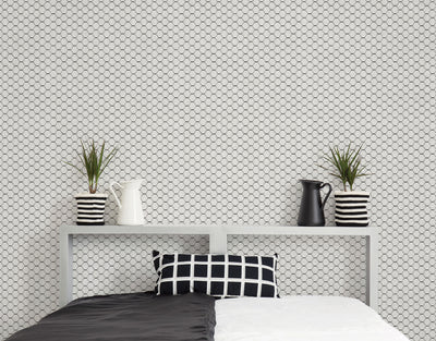 product image for Boho Beehive Wallpaper in Black, Grey from the Bazaar Collection by Galerie Wallcoverings 16