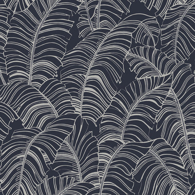 product image for Broadleaf Wallpaper in Navy from the Bazaar Collection by Galerie Wallcoverings 79