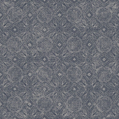 product image of Moroccan Paisley Wallpaper in Navy from the Bazaar Collection by Galerie Wallcoverings 580