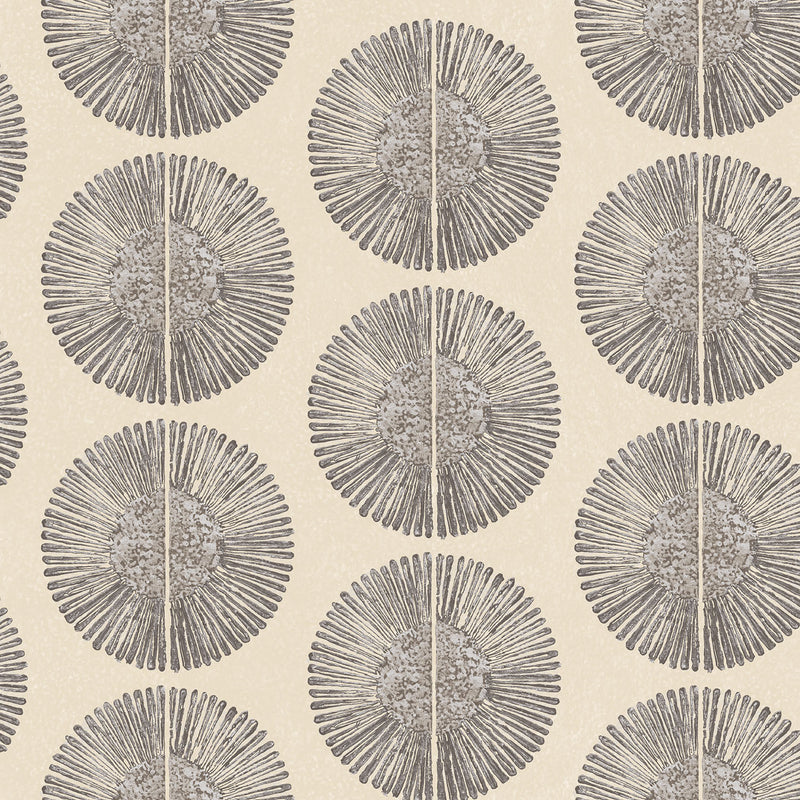 media image for Soleil Wallpaper in Beige, Charcoal from the Bazaar Collection by Galerie Wallcoverings 276