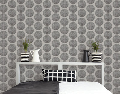 product image for Soleil Wallpaper in Black, Grey from the Bazaar Collection by Galerie Wallcoverings 76