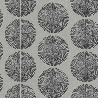 product image of Soleil Wallpaper in Black, Grey from the Bazaar Collection by Galerie Wallcoverings 571