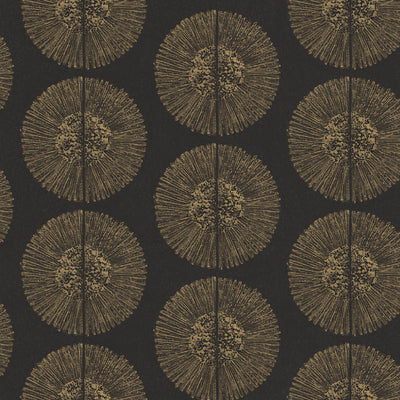 product image of sample soleil wallpaper in black metallic gold from the bazaar collection by galerie wallcoverings 1 591