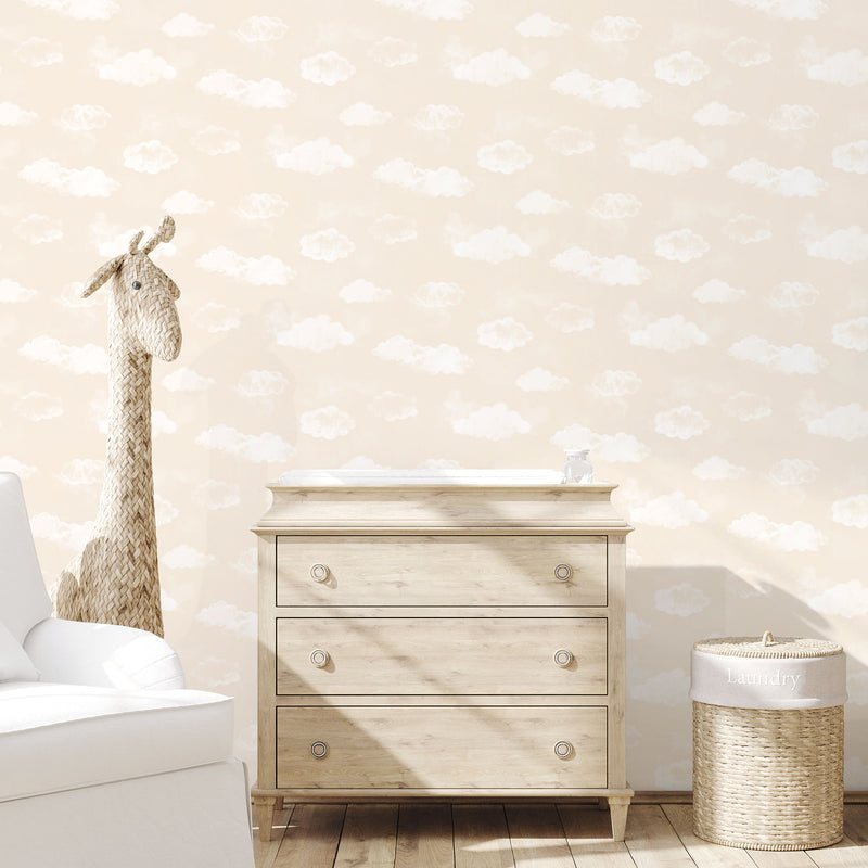 media image for Cloud Beige Wallpaper from the Tiny Tots 2 Collection by Galerie Wallcoverings 241