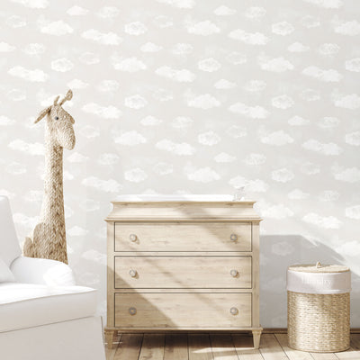 product image for Cloud Greige Wallpaper from the Tiny Tots 2 Collection by Galerie Wallcoverings 3